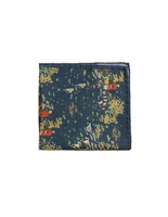 Bröstnäsduk Pochette Ullblandning Mörkblå Mönstrad One Size