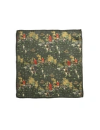 Bröstnäsduk Pochette Ullblandning Grön Mönstrad One Size