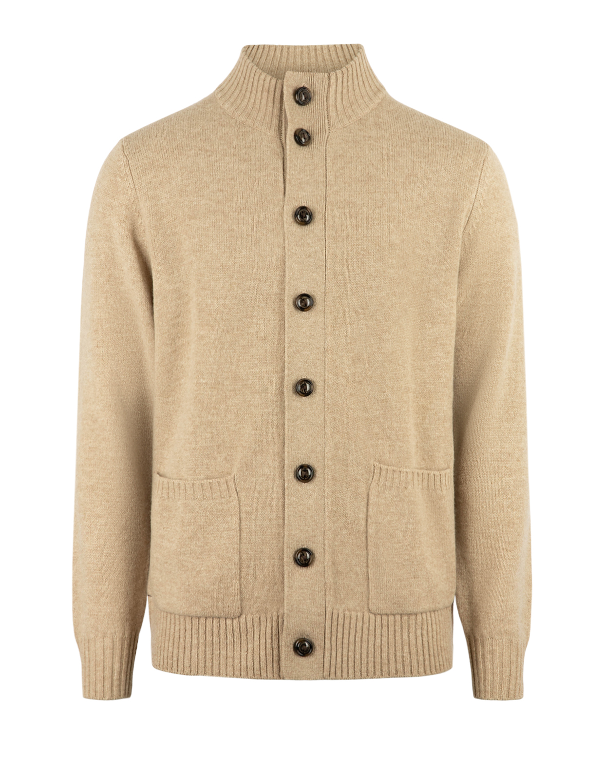 Geelong Cardigan Merinoull Ljusbeige