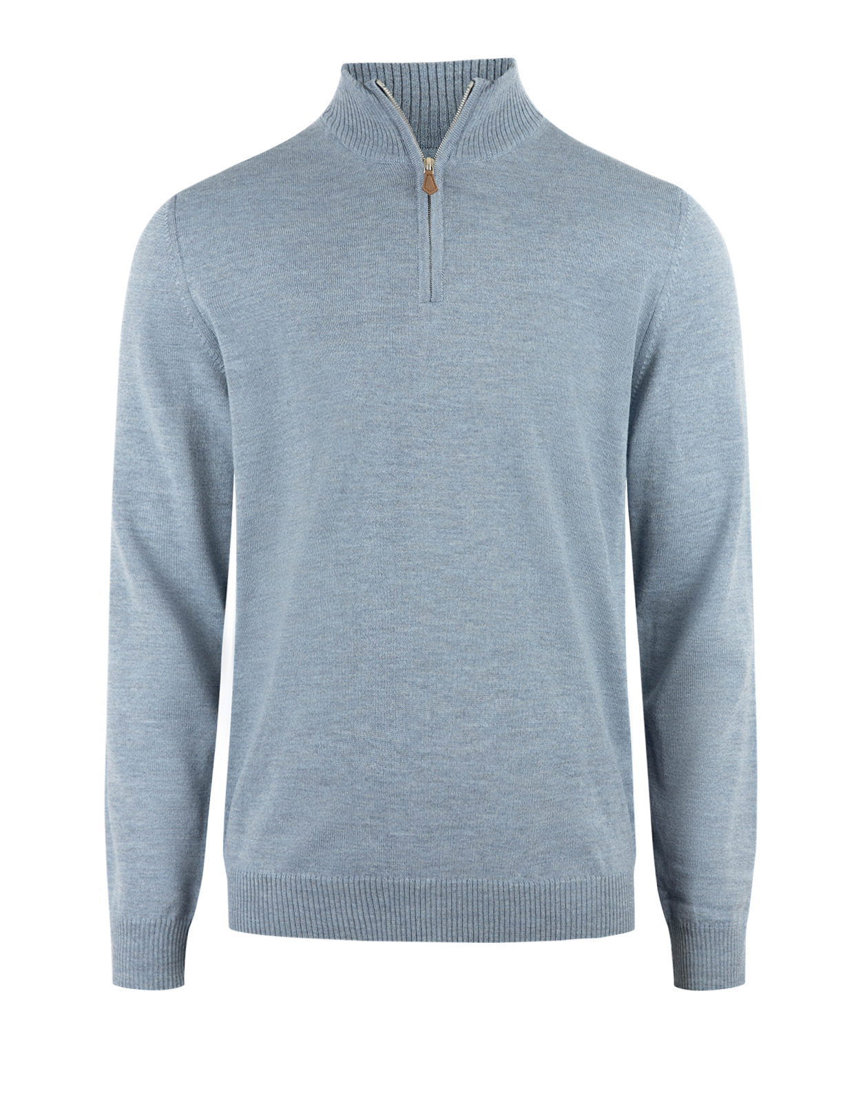 Half Zip Tröja Merinoull Ljusblå