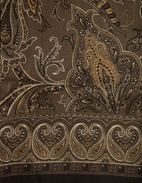 Scarf Ull Yak Mönstrad Brun One Size