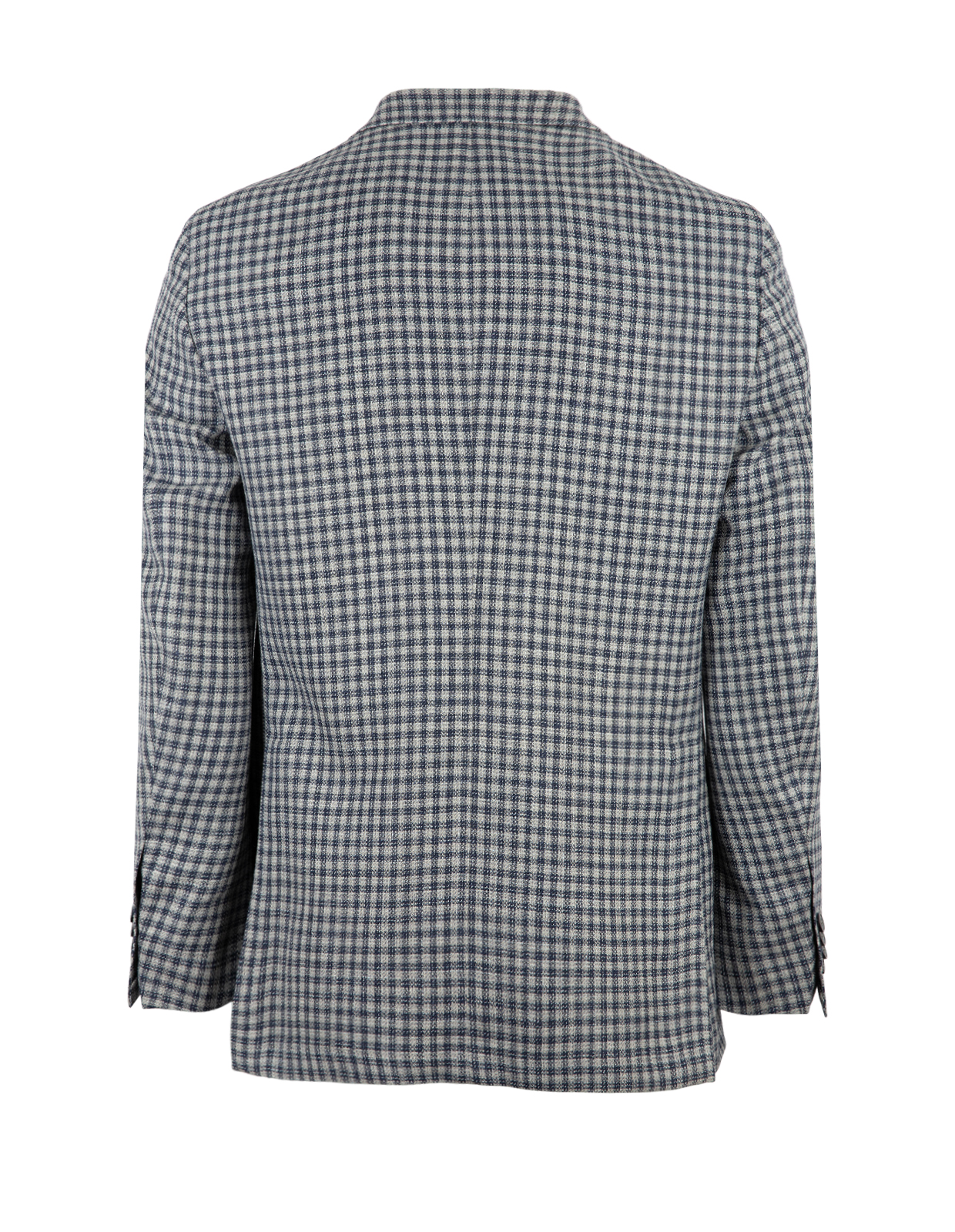 Firenze Kavaj Ull Linne Rutig Blå