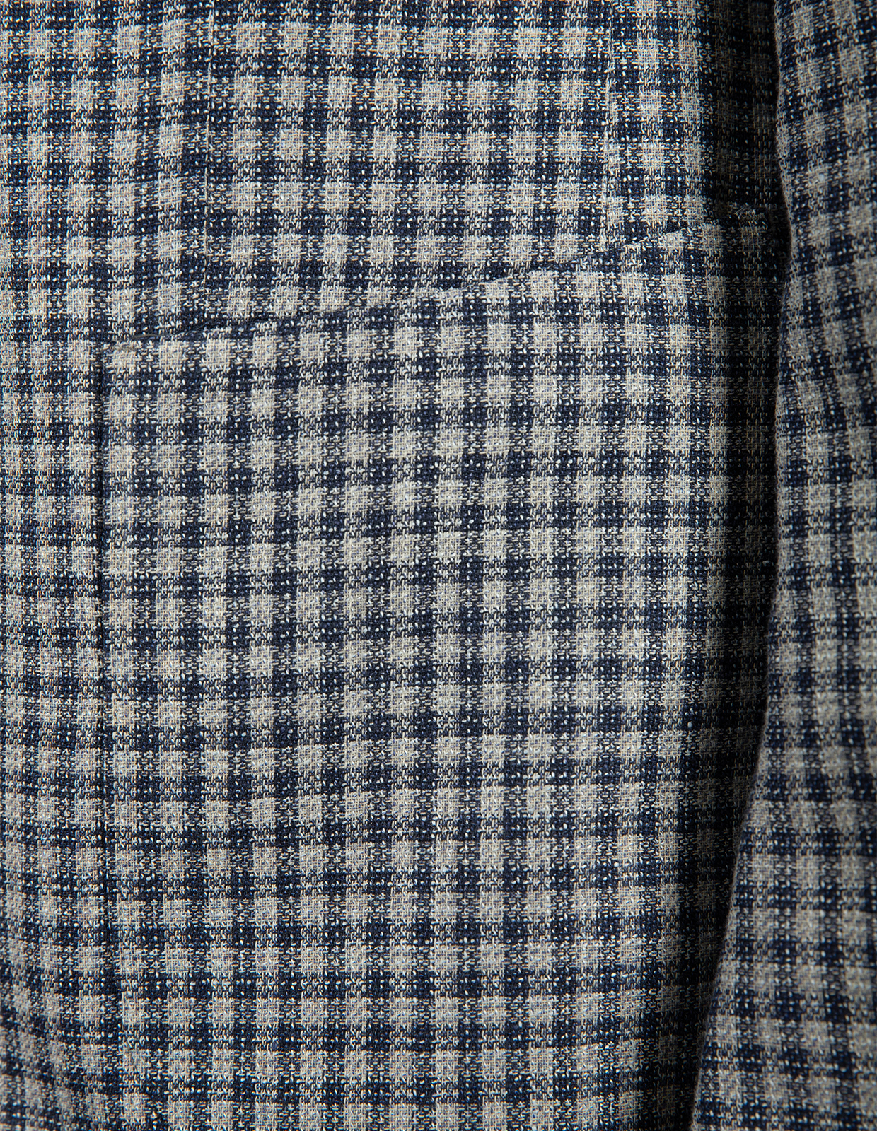 Firenze Kavaj Ull Linne Rutig Blå