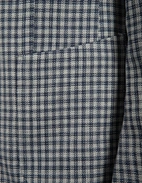 Firenze Kavaj Ull Linne Rutig Blå