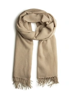 Cashmere Scarf Beige One Size