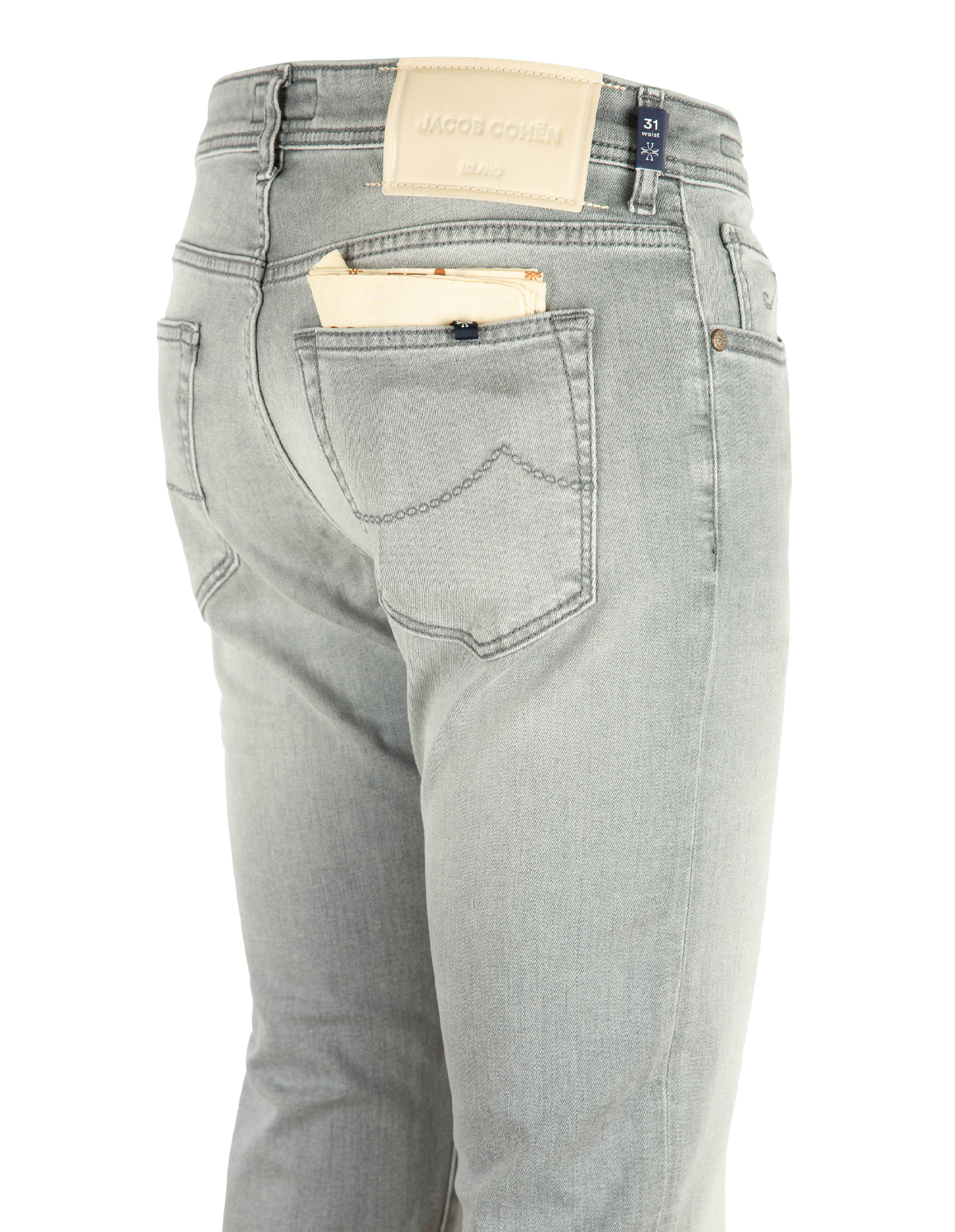 Bard Denim Stretch Ljusgrå