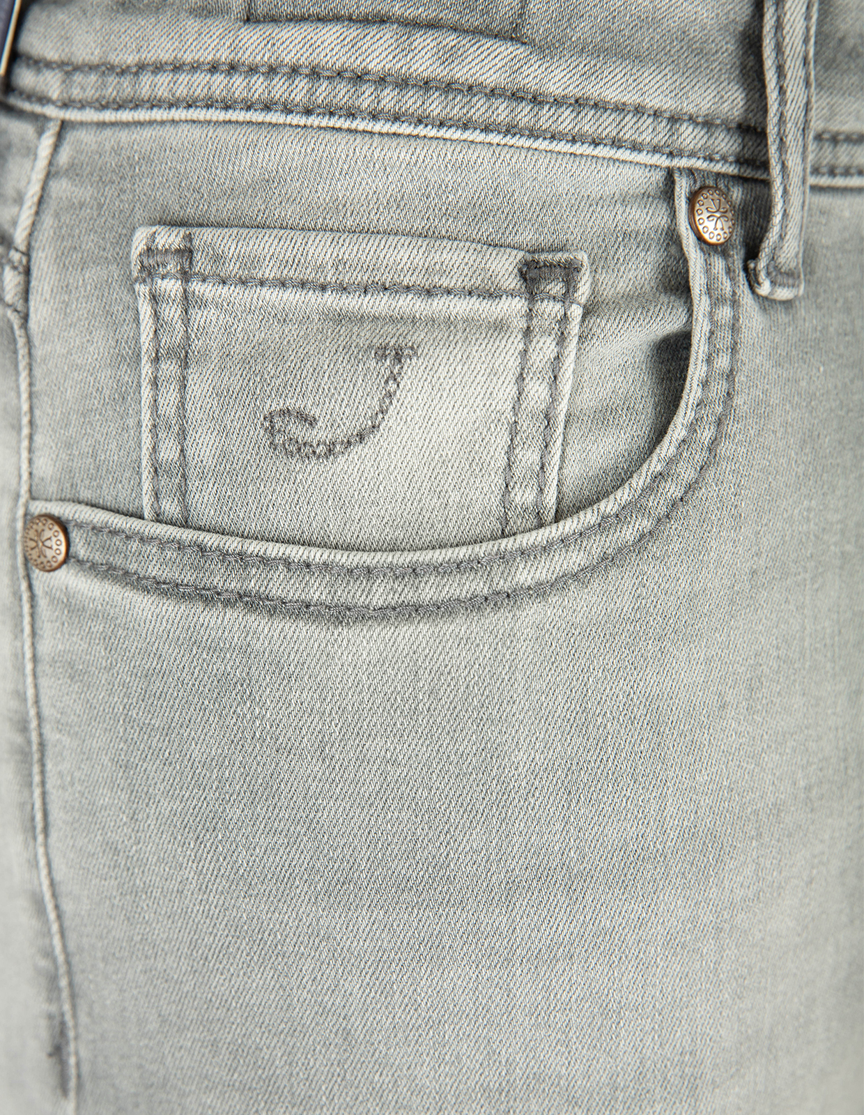 Bard Denim Stretch Ljusgrå