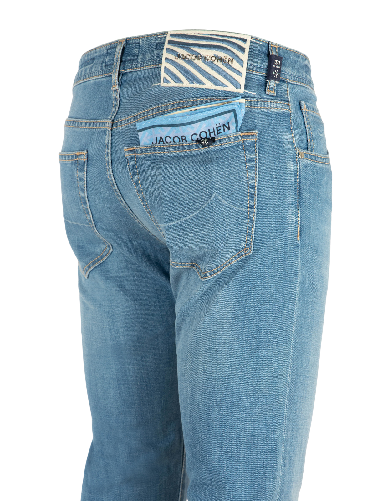 Nick Stretch Denim Klarblå