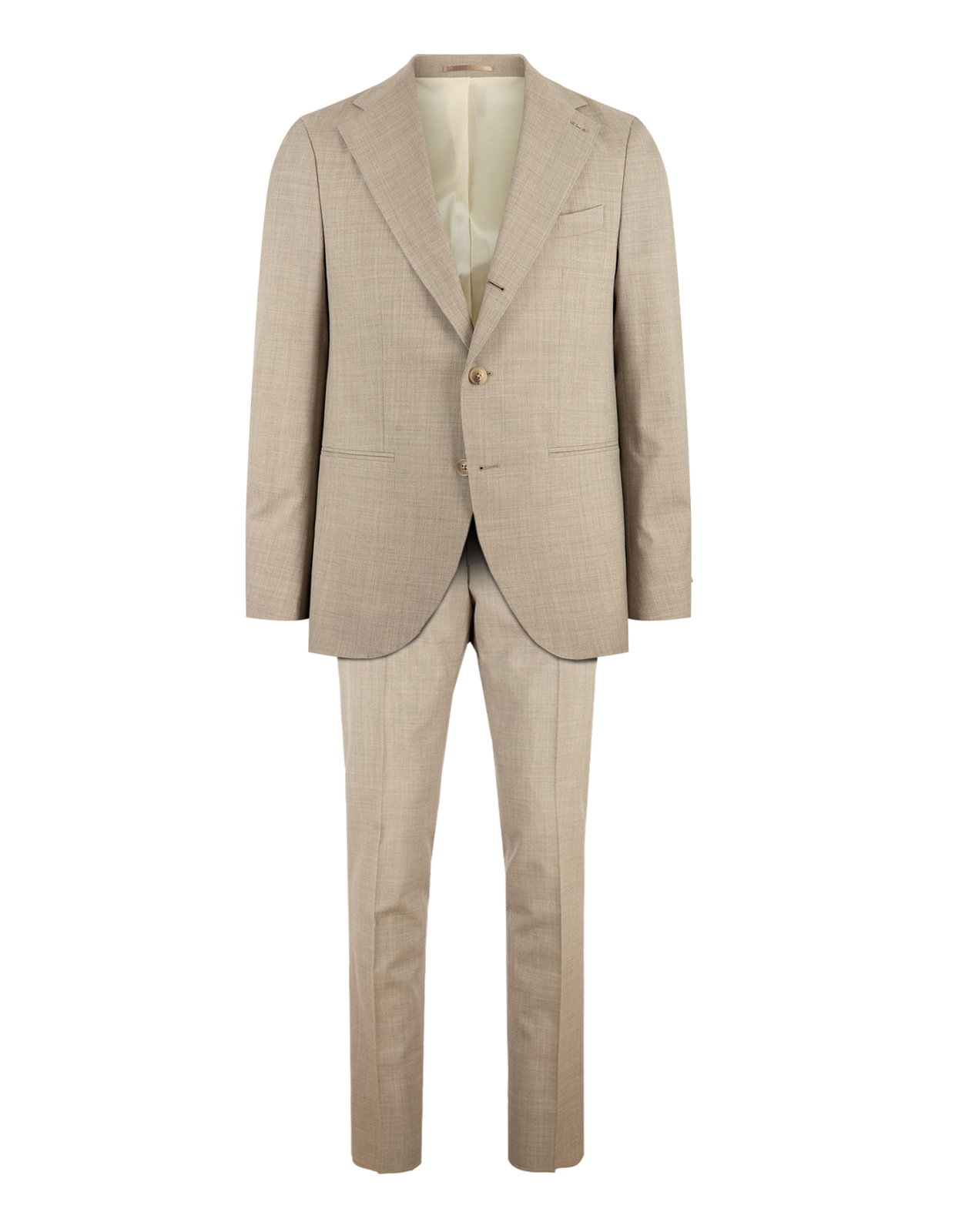 Firenze Kostym Ull Ljusbeige