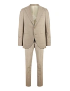 Firenze Kostym Ull Ljusbeige