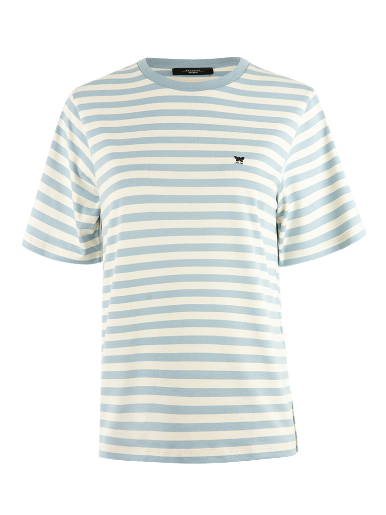 Venaco T-Shirt Benvit/Blå