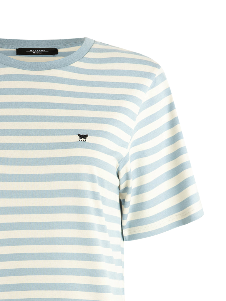 Venaco T-Shirt Benvit/Blå