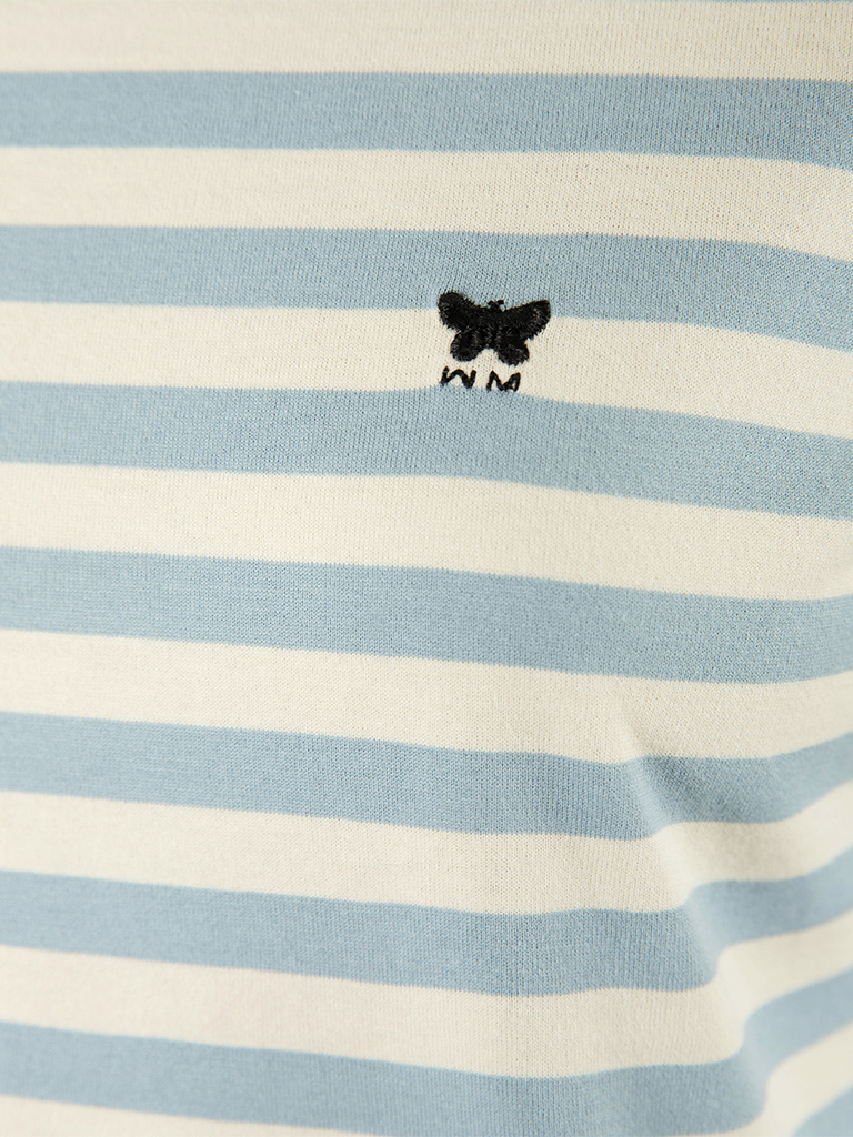 Venaco T-Shirt Benvit/Blå