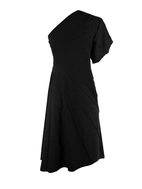 One Shoulder Klänning Svart