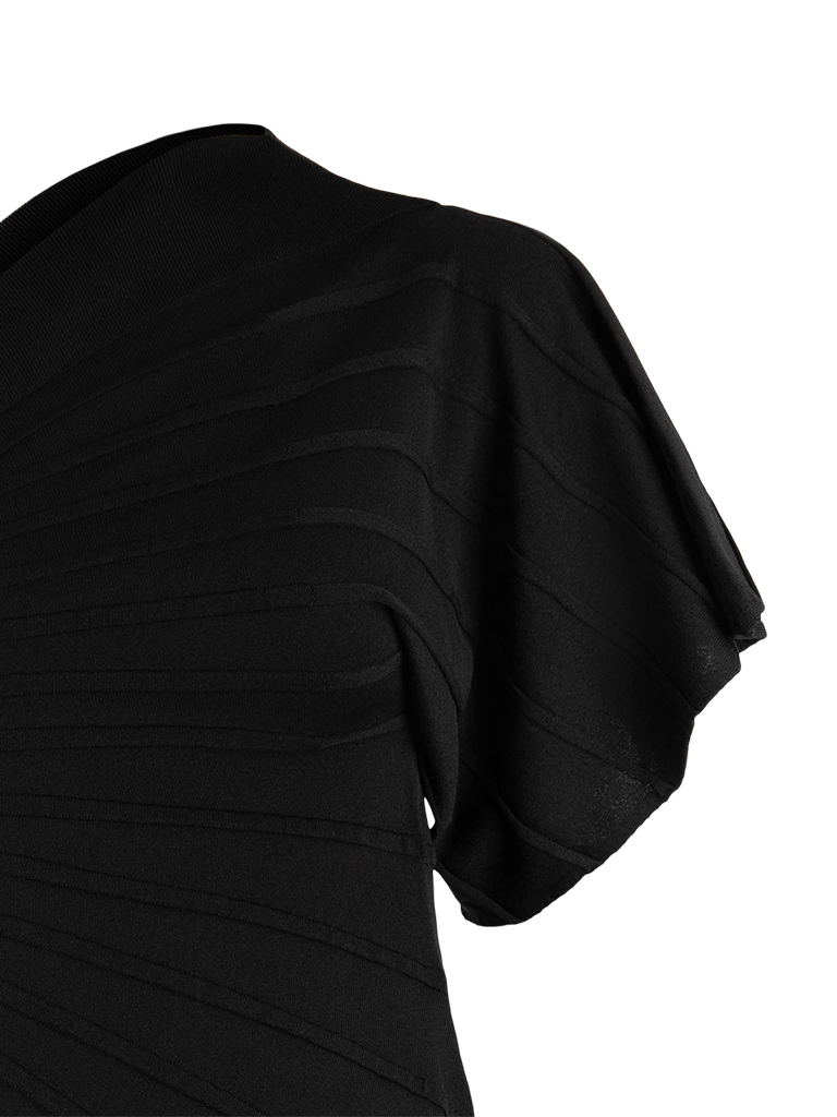 One Shoulder Klänning Svart