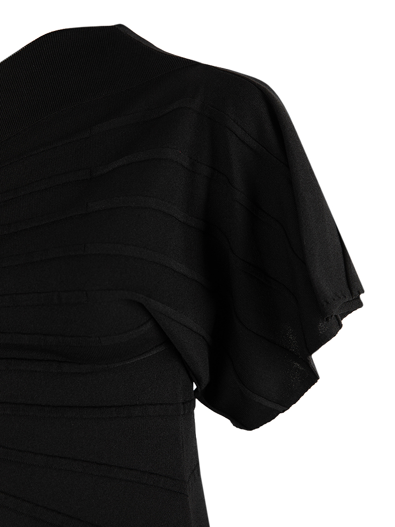 One Shoulder Klänning Svart