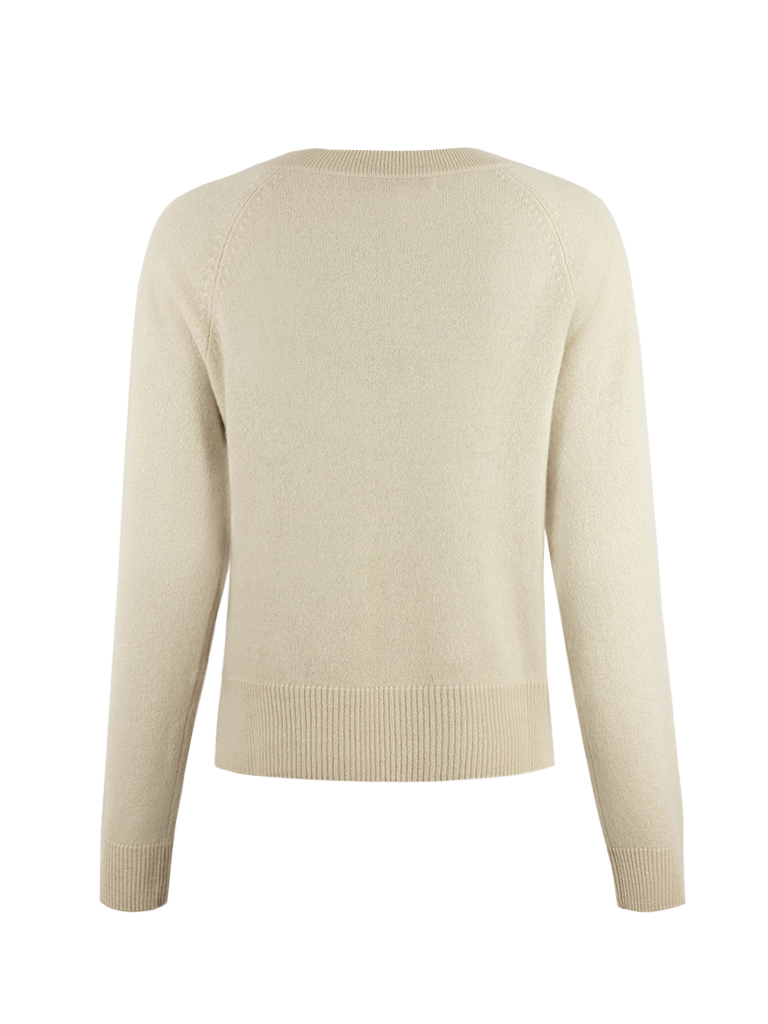 Shirin Tröja Cashmere Ljusbeige