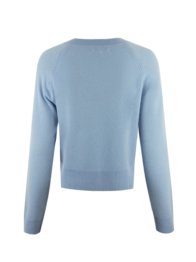 Shirin Tröja Cashmere Ljusblå