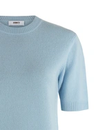 Signe T-shirt Ull/Cashmere Ljusblå