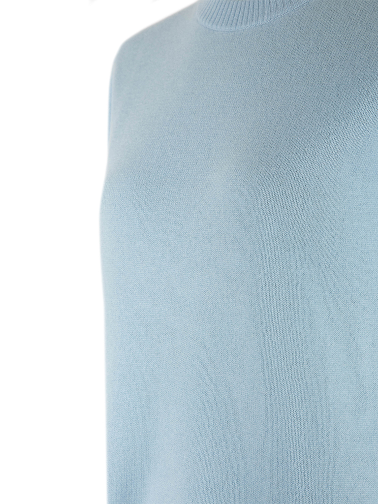 Signe T-shirt Ull/Cashmere Ljusblå