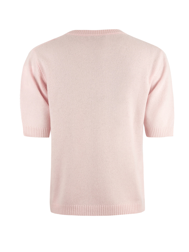 Signe T-shirt Ull/Cashmere Ljusrosa