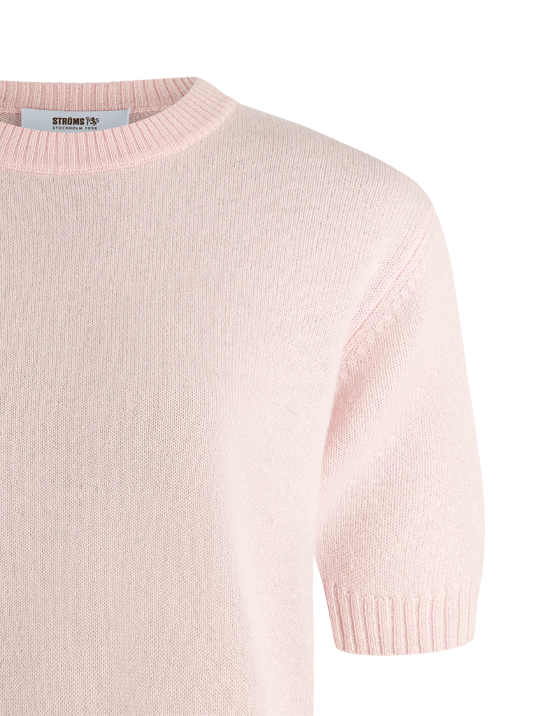 Signe T-shirt Ull/Cashmere Ljusrosa