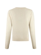 Sol V-Neck Ull/Cashmere Ljusbeige
