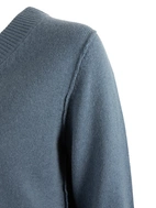 Sol V-Neck Ull/Cashmere Blå