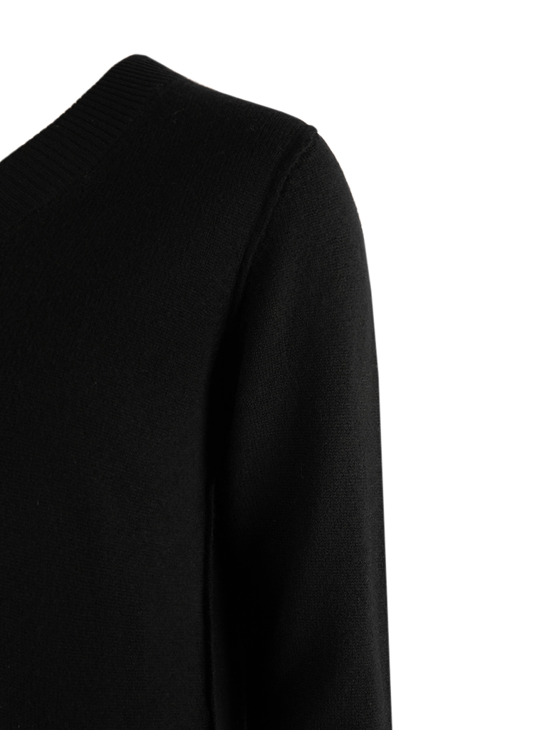 Sol V-Neck Ull/Cashmere Svart