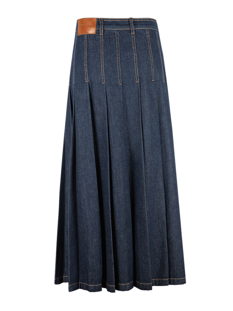 Ovale Kjol Mörkblå