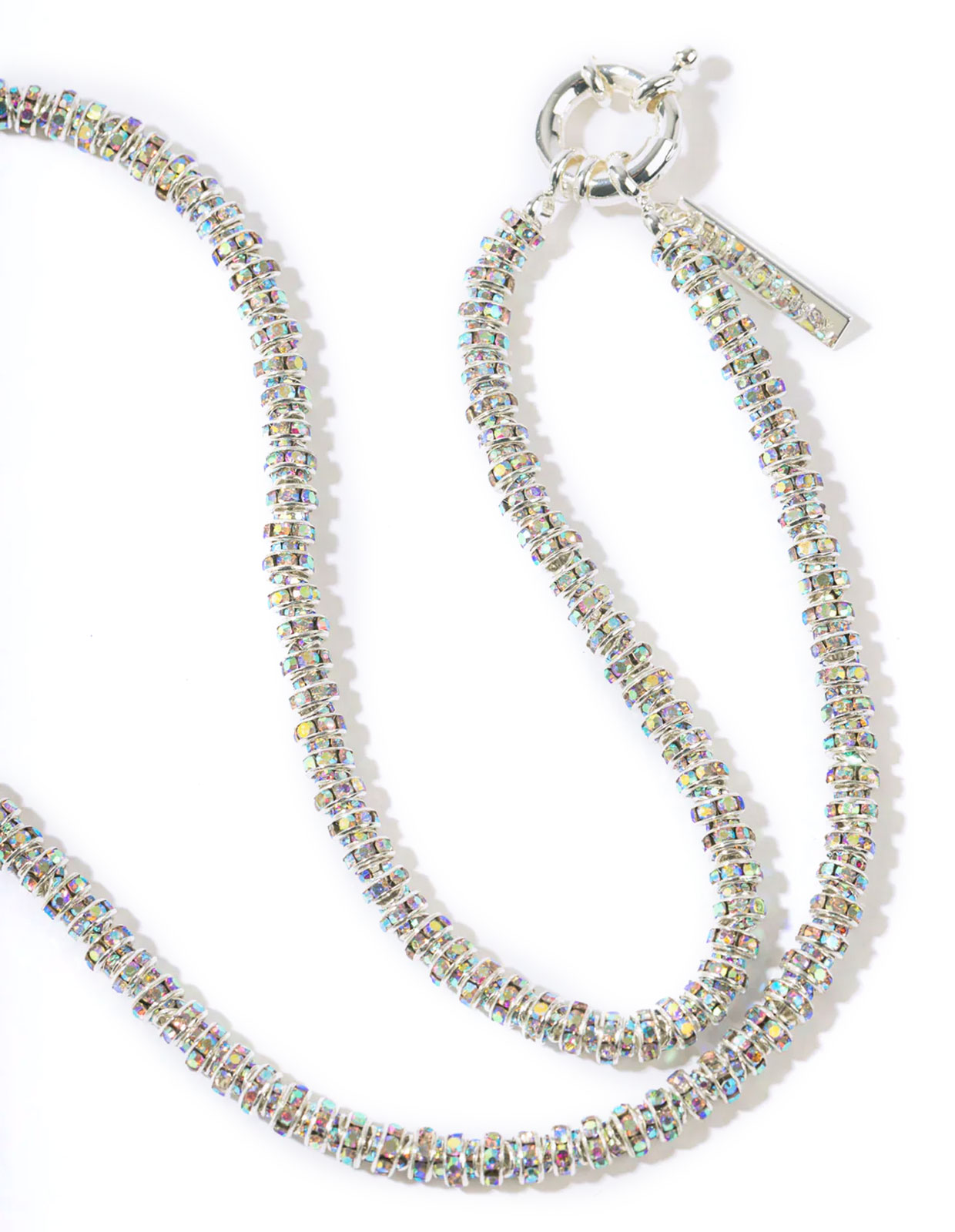 Skinny Diamond Halsband Silver