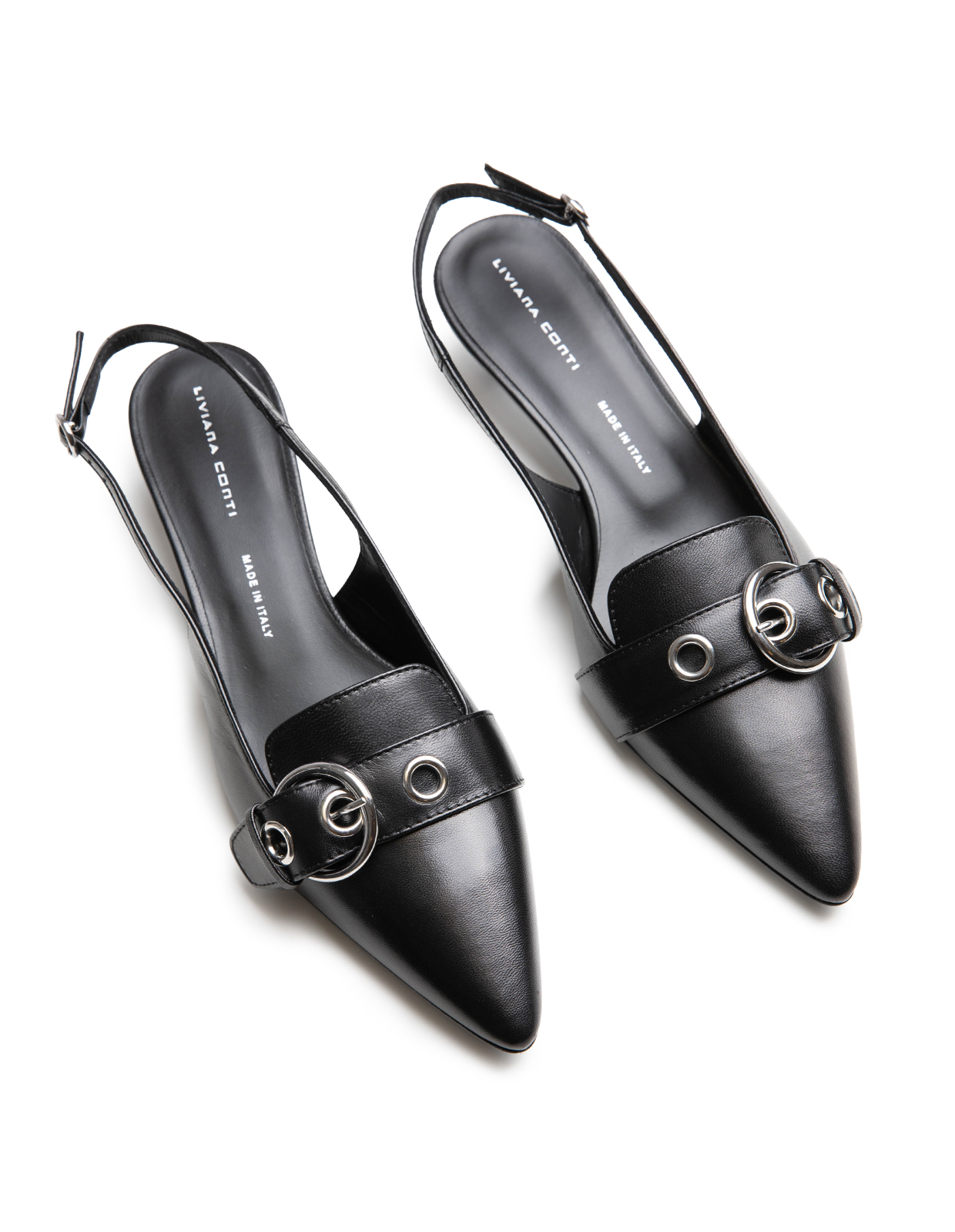Slingback Skor Svart