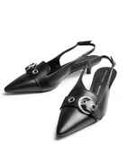 Slingback Skor Svart