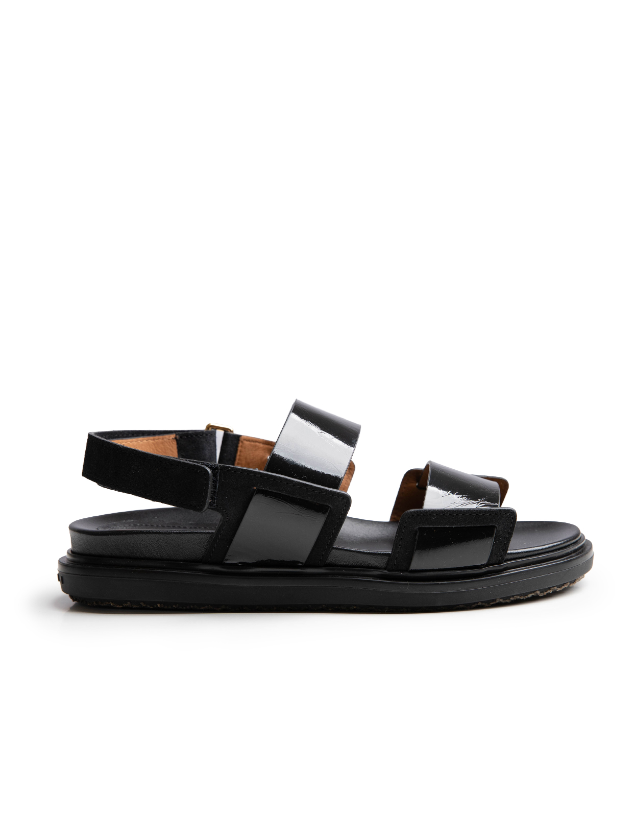 Fussbett Sandal Svart Lack