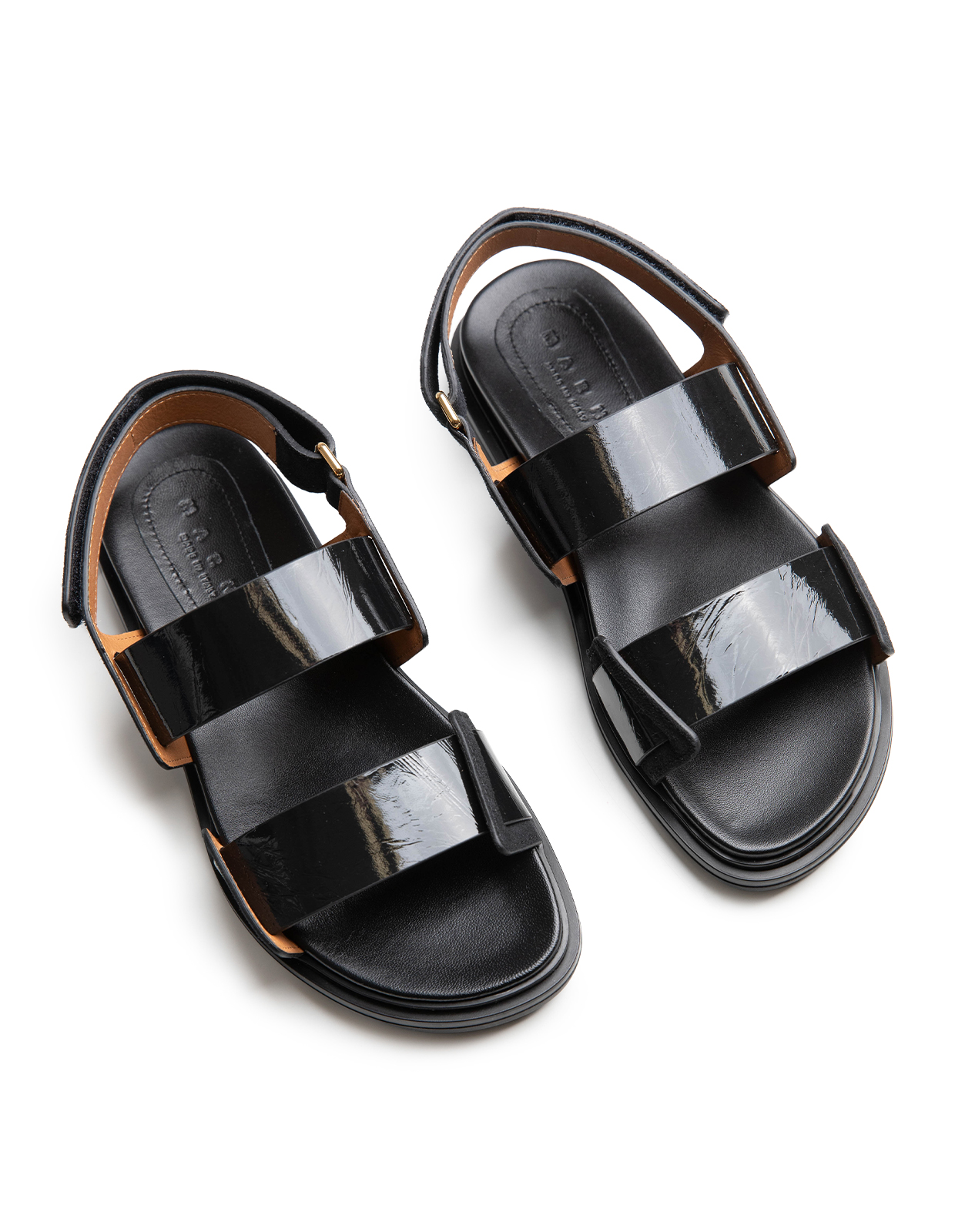 Fussbett Sandal Svart Lack
