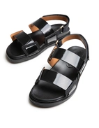 Fussbett Sandal Svart Lack