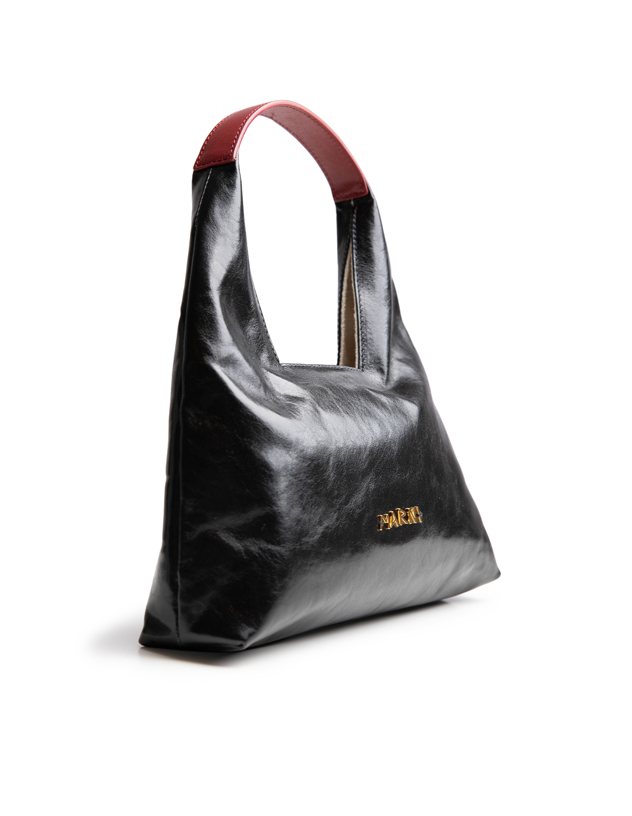 Top Handle Mini Väska Svart/Burgundy One Size