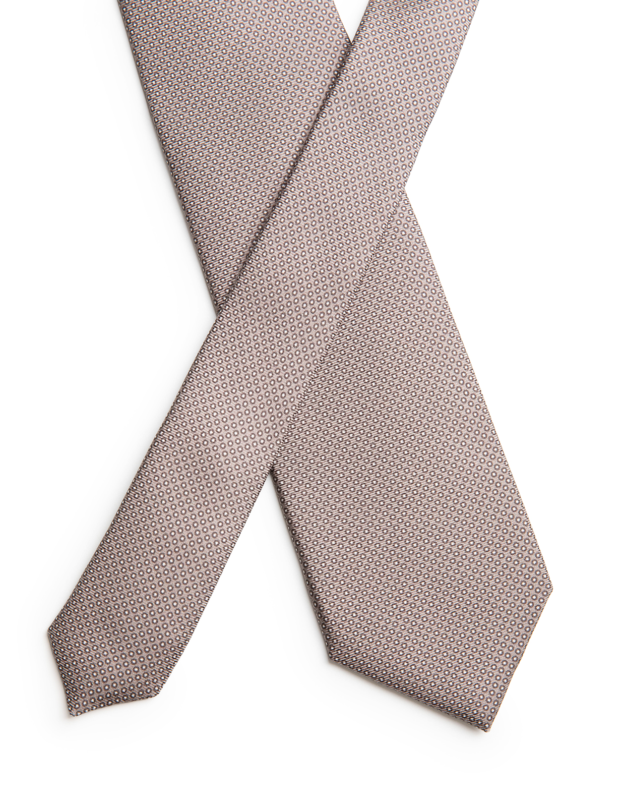 Slips Siden Nougat/Vit One Size