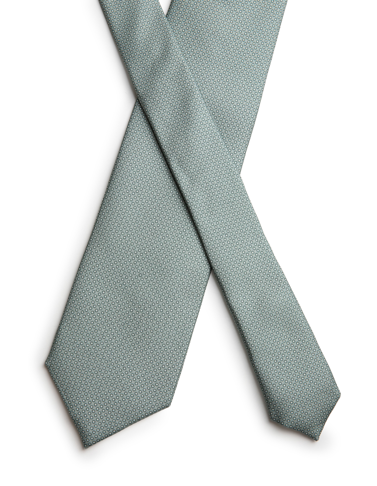 Slips Siden Ljusgrön/Prickig One Size