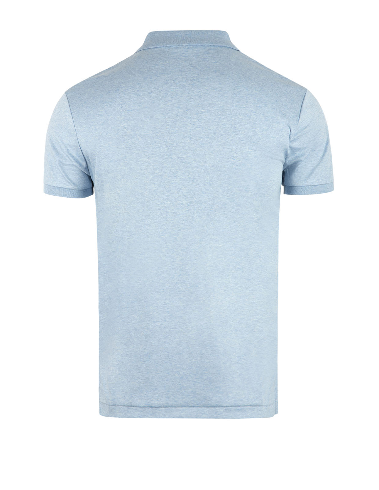 Pikétröja Custom Slim Fit Ljusblå Melerad