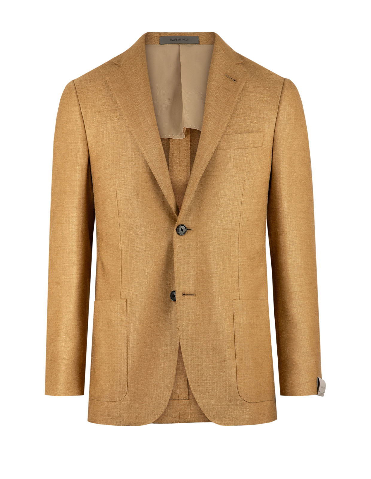 Drop6 Kavaj Soft Shantung Siden Ull Senapsgul