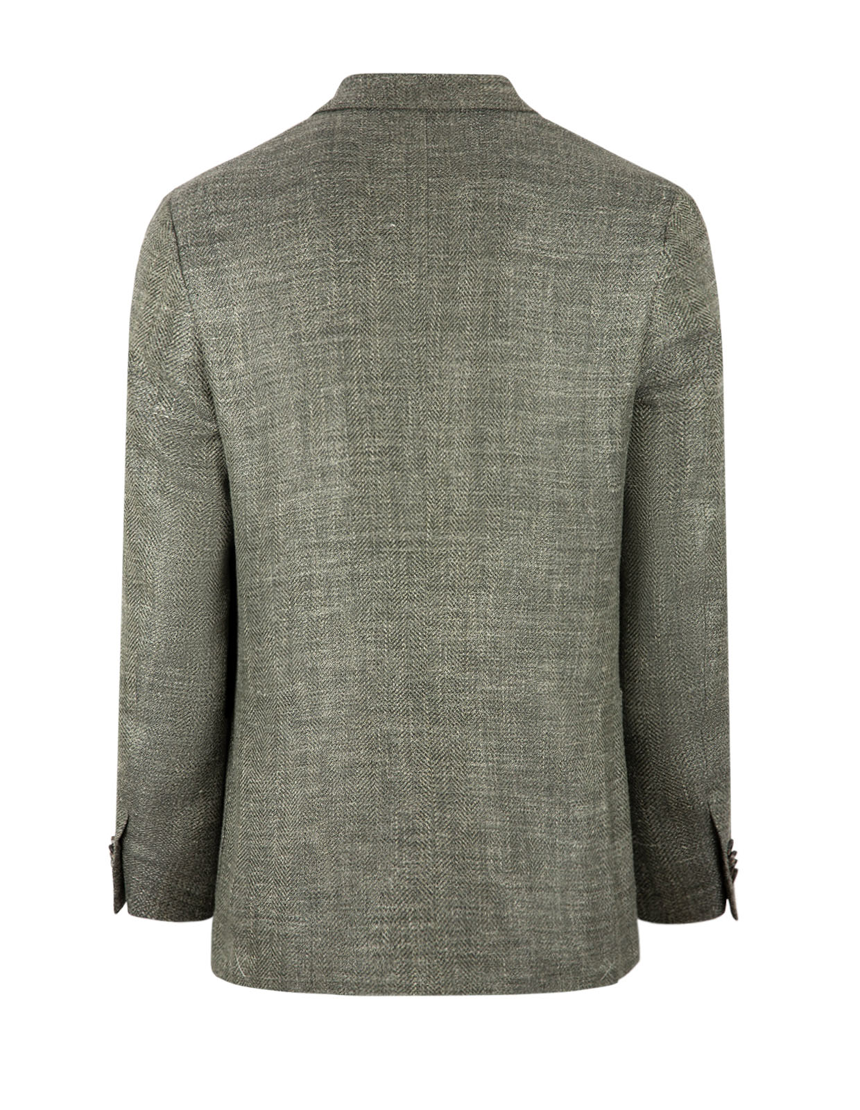 Drop6 Kavaj Ull Siden Linne Fiskben Grön