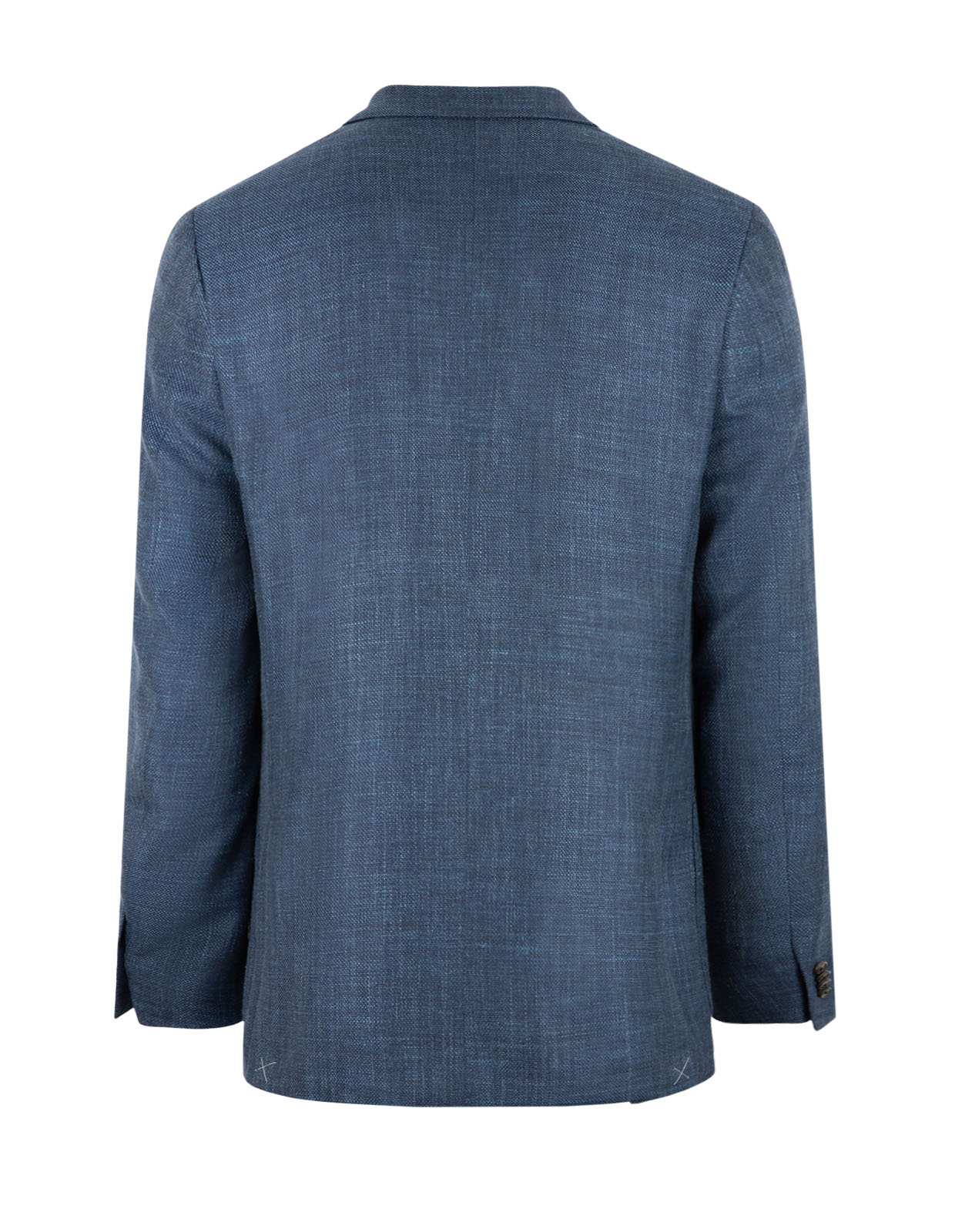 Drop7 Kavaj Hopsack Ull Siden Linne Blå