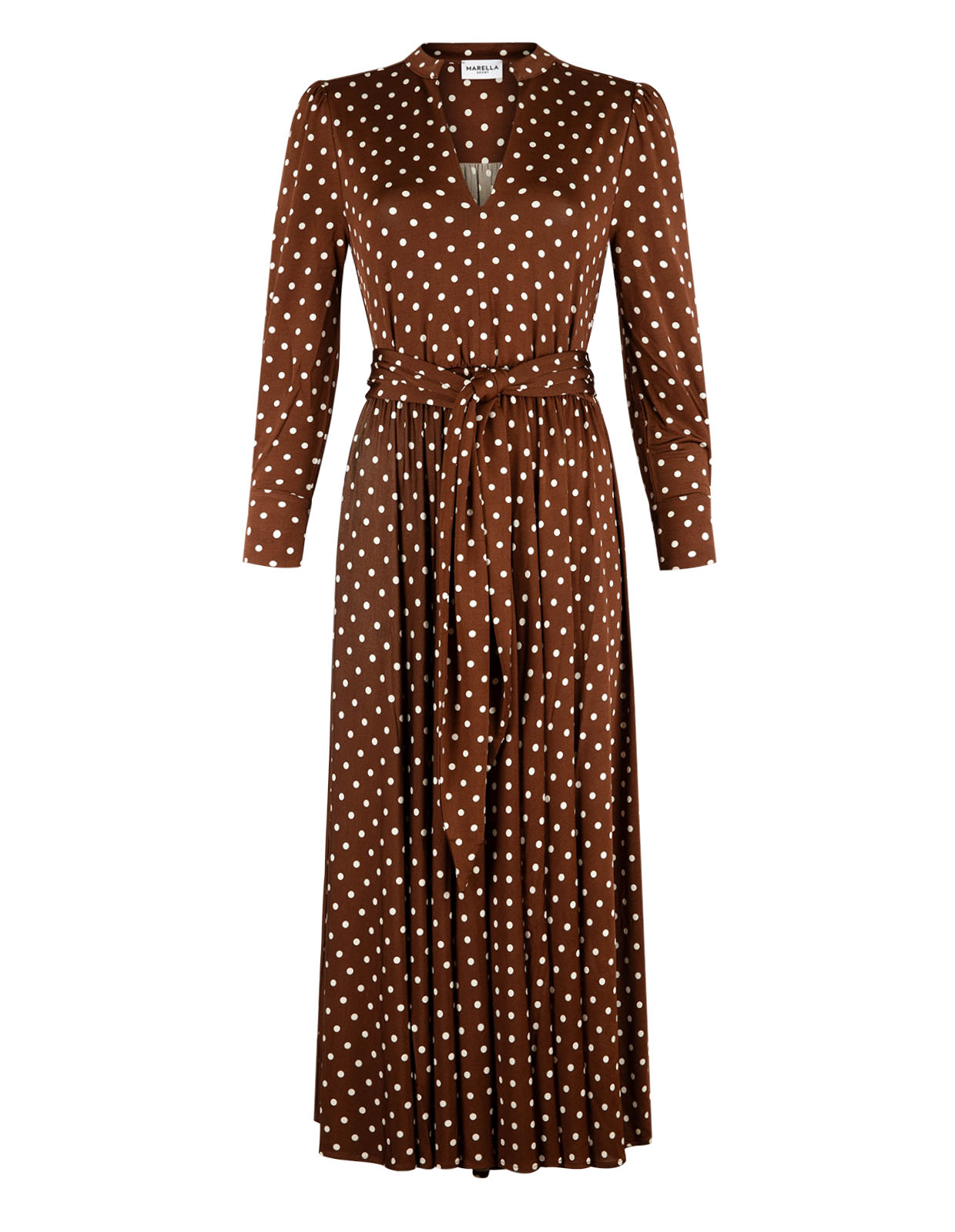 Mlsangelo Klänning Brun/Vit