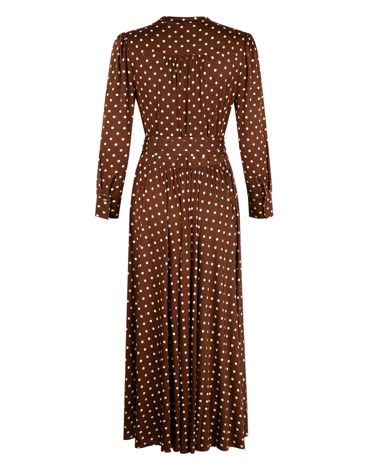 Mlsangelo Klänning Brun/Vit
