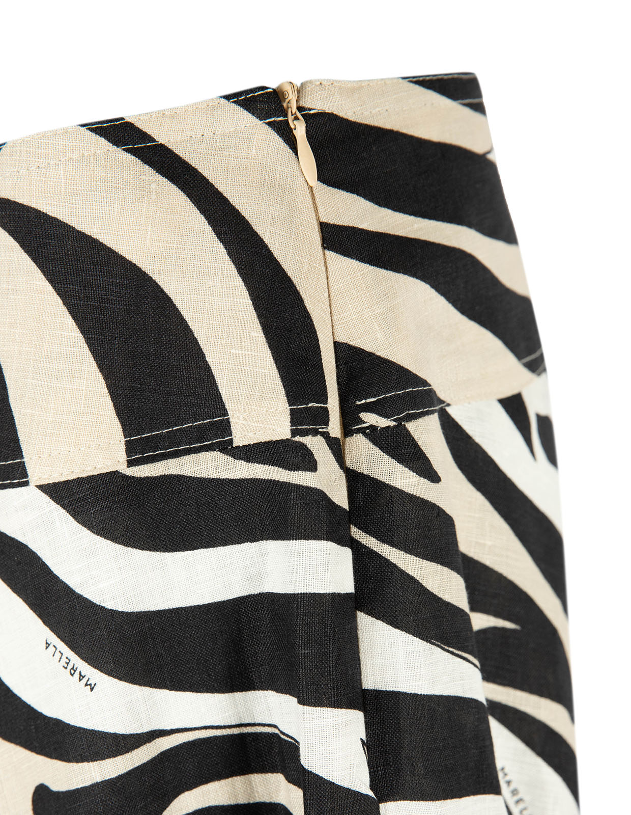 ML Sopite Kjol Linne Svart/Vit/Beige