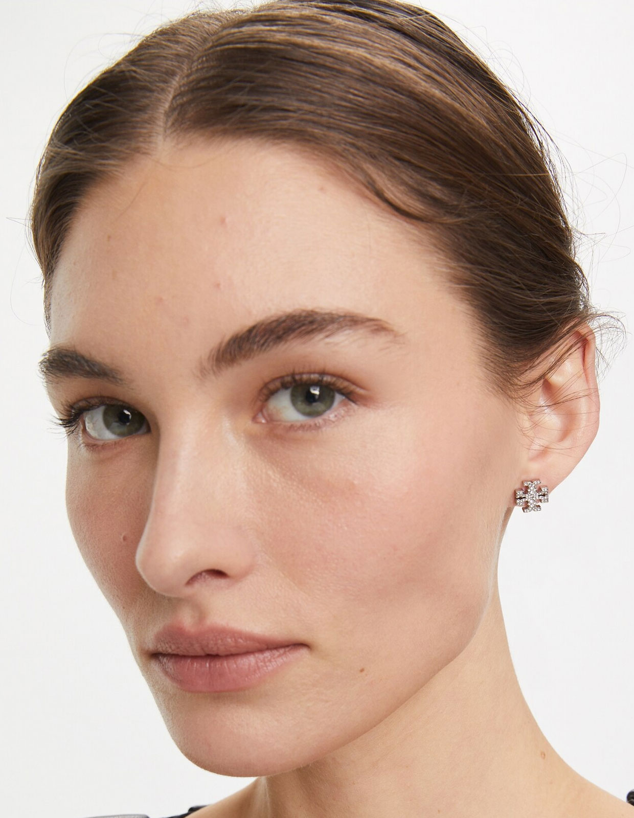 Kira Pave Stud Örhängen Silver/Kristall