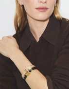 Kira Enamel Armband Guld/Beige