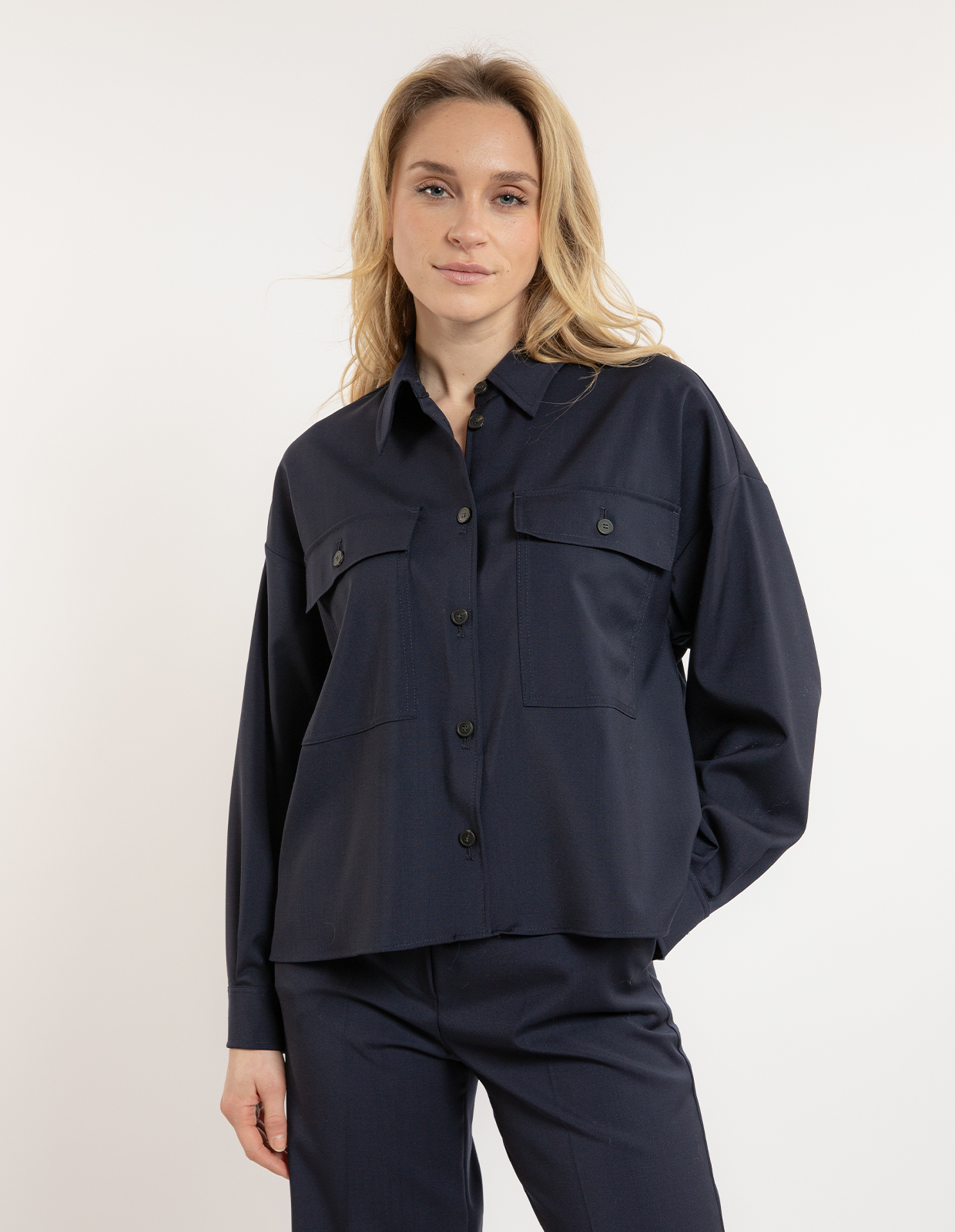 Mulino Overshirt Ull Navy