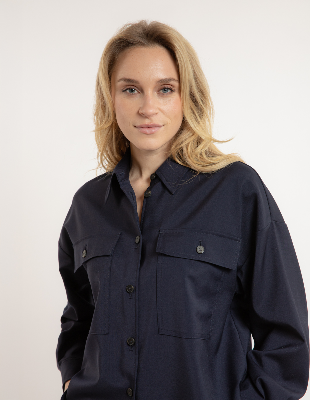 Mulino Overshirt Ull Navy